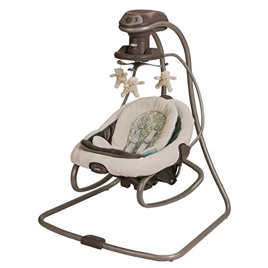 Graco Duet Soothe Swing Rocker Winslet, Light Beige/Light Green