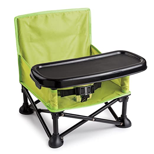 Summer Infant Pop and Sit Portable Booster, Green/Grey