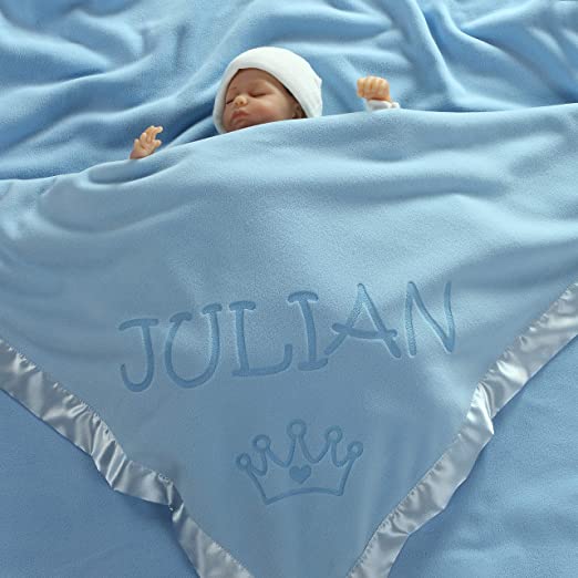 Custom Catch Princess Baby Blanket for Girls - Toddler Girl Crib Bedding, Receiving Blankets