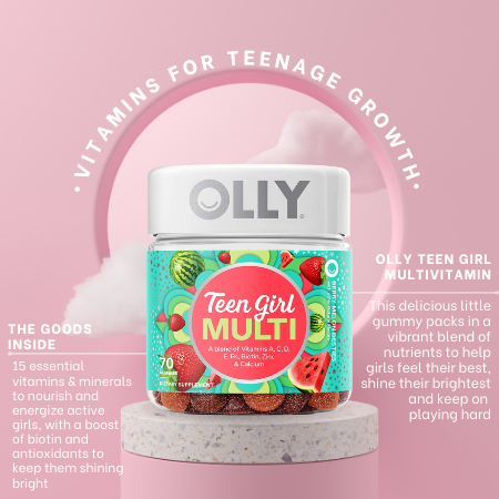 OLLY Teen Girl Multi Gummy Multivitamin