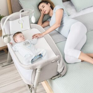 7 Best Co-Sleeper Crib and Bassinet That Attaches To Bed 2024 - Buying Guide 2 Ronbei Baby Bassinet & Bedside Sleeper
