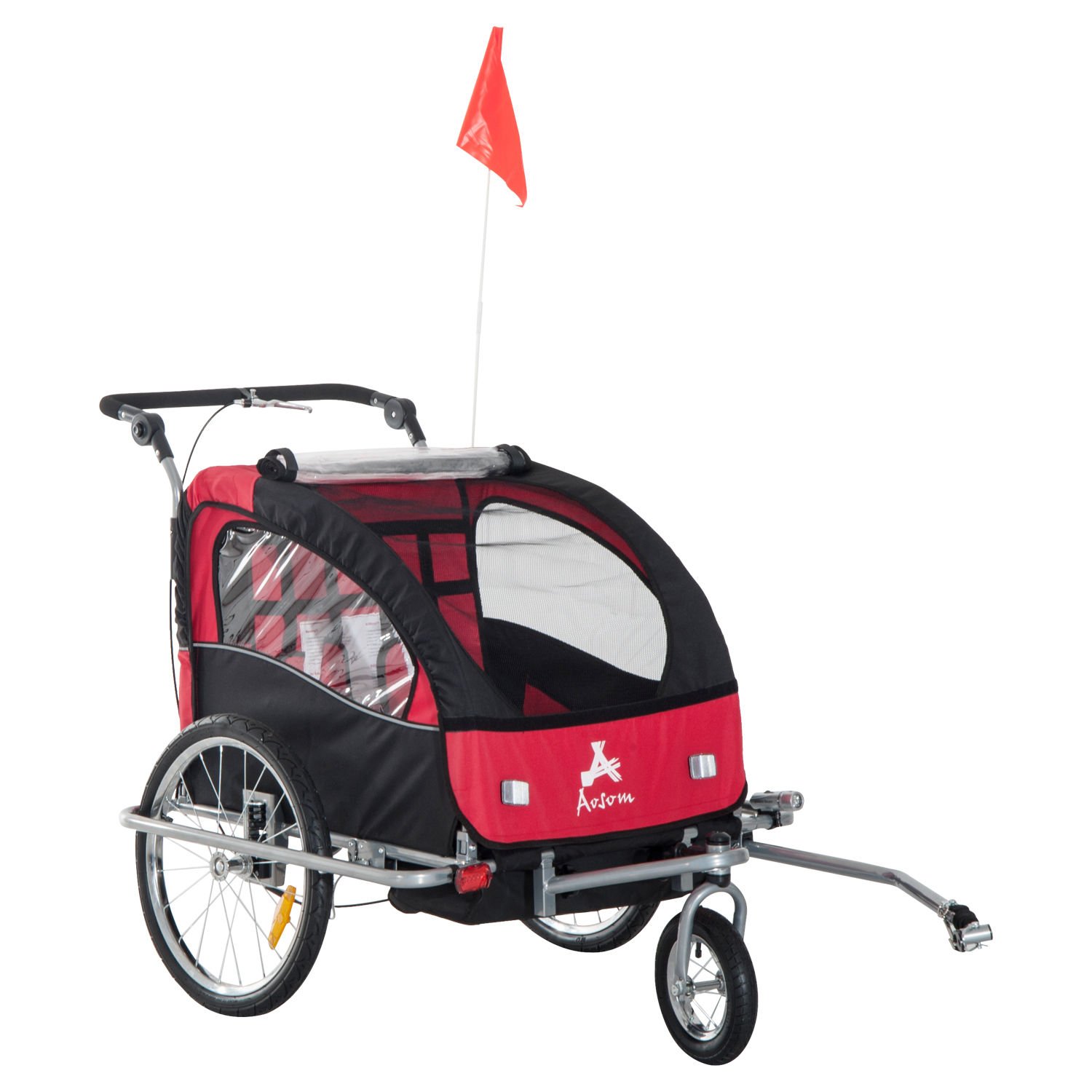 Aosom Elite II 3in1 Double Child Bike Trailer