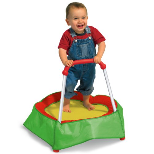 Diggin Hop Mini Toddler Trampoline with Handle. Baby Indoor Jumping Toy