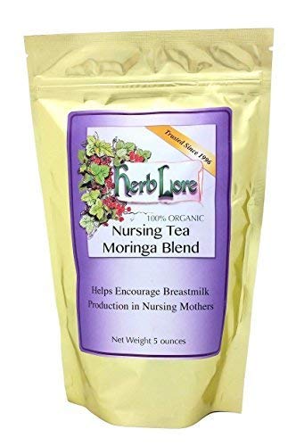 Nursing Tea with Moringa - Lactation Tea for Breastmilk Supply Increase - 60 Cups - All Natural Lactation Supplement - Herb Lore