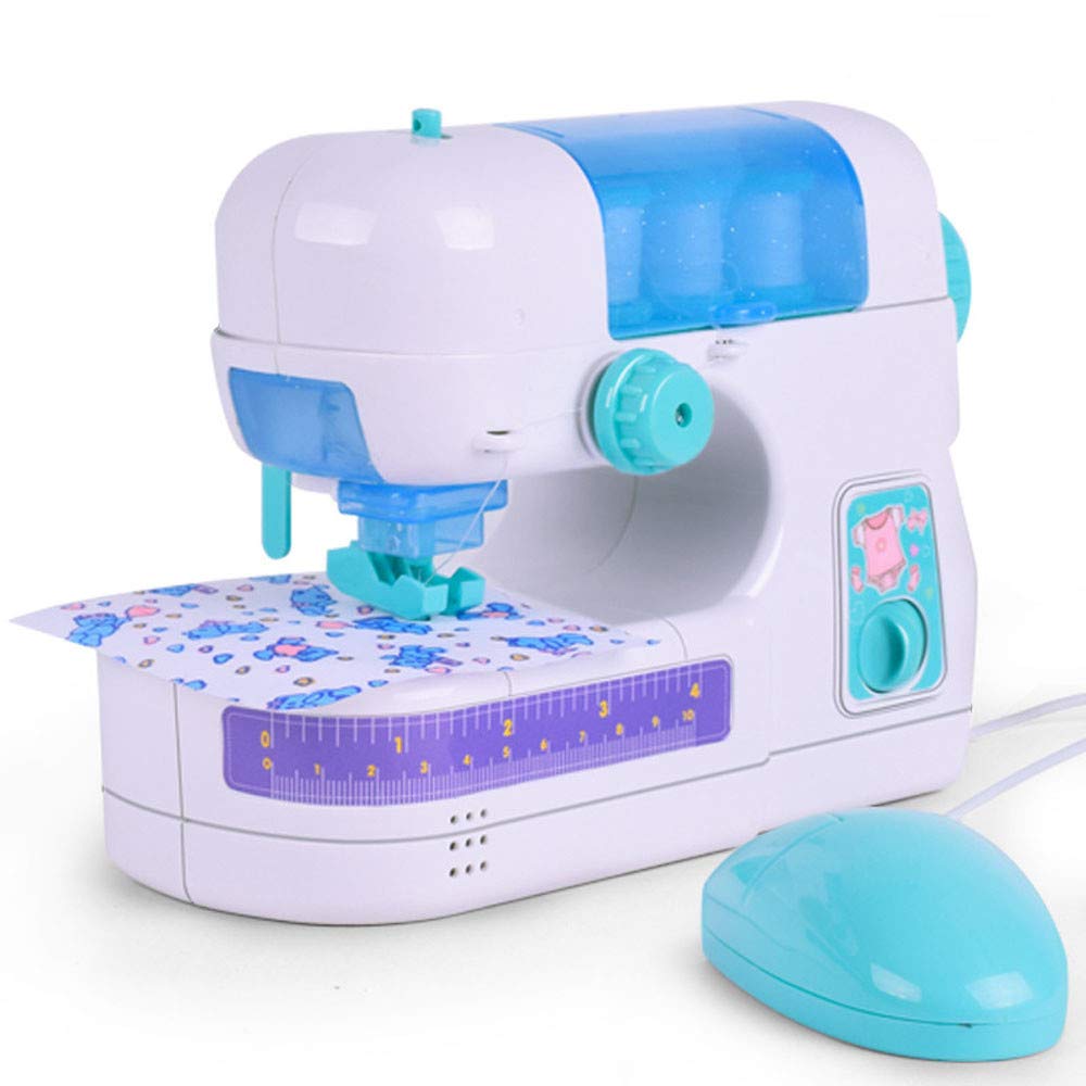 Hellofishly Electric Sewing Studio Machine, Children Present Portable Crafting Mending Machine