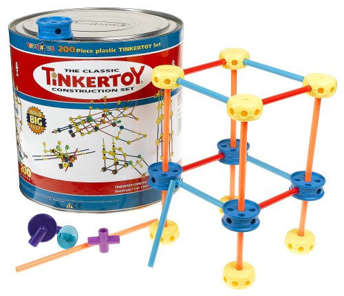 Tinker Toy 200-piece Plastic Construction Set