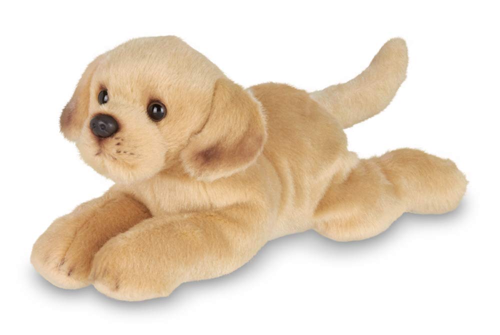 Bearington Lil' Tanner Small Plush Yellow Labrador Retriever Stuffed Animal Puppy Dog, 8 inches