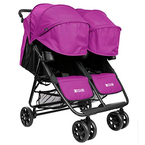 ZOE XL2 Best Double Stroller - Everyday Twin Stroller with Canopy