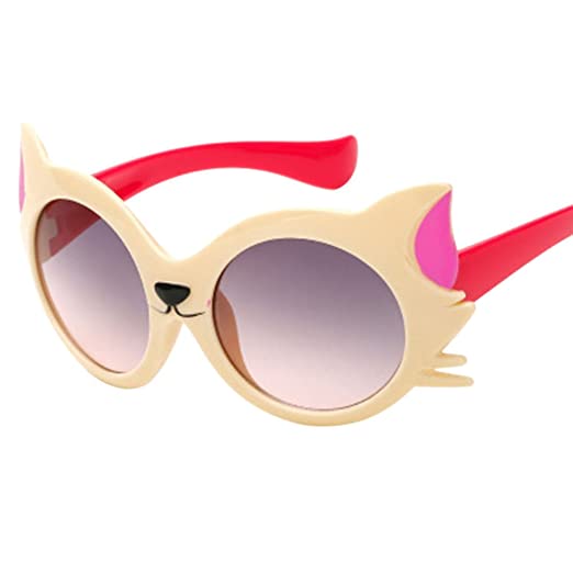 Baby Sunglasses,Yamally_9R Toddler Girls Boys Cartoon Cat UV400 Novelty Beach Sunglasses