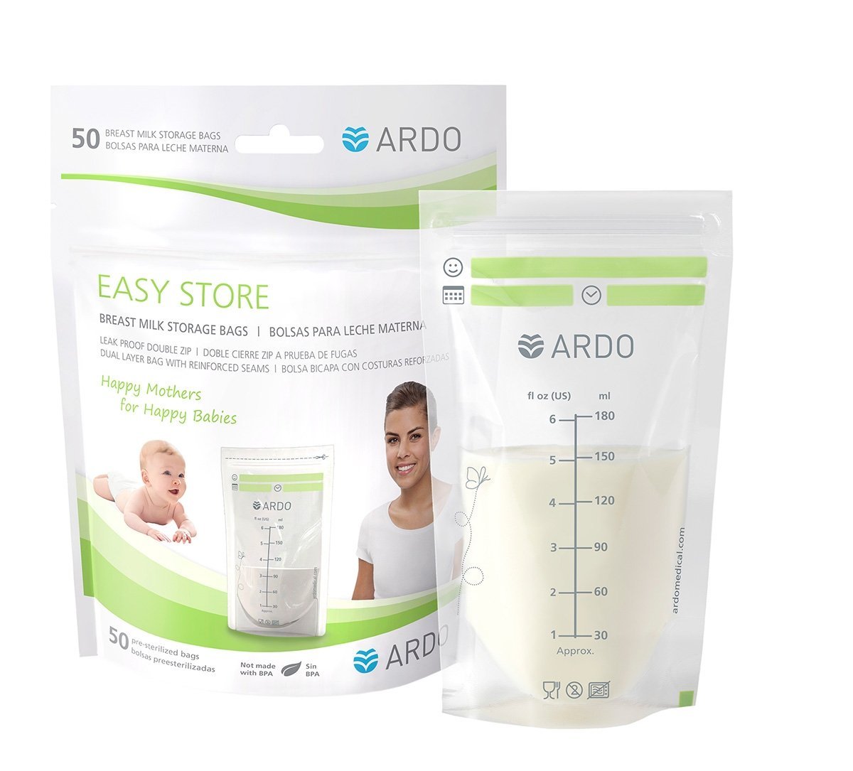 Ardo medical Easy Store | 50 Breast Milk Storage Bags