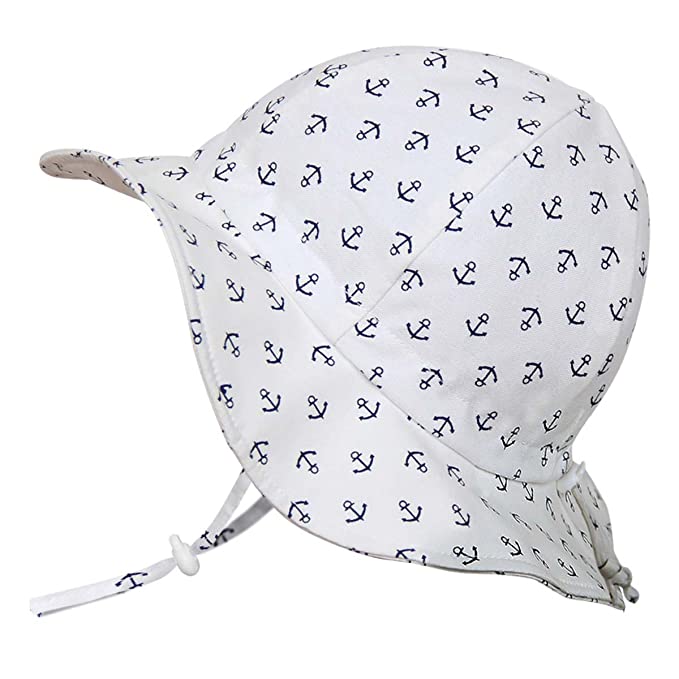 JAN & JUL Unisex Cotton Floppy Sun-Hat, 50+ UPF with Adjustable Strap for Baby, Toddler, Kids