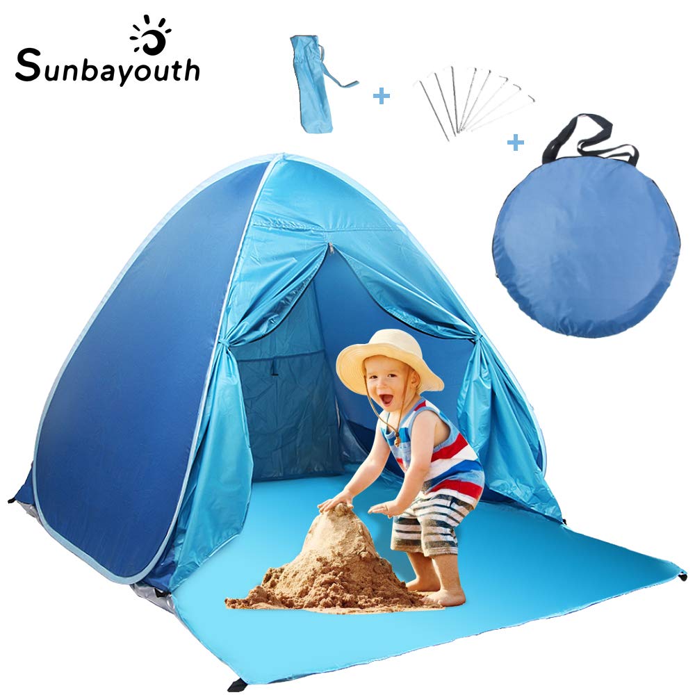 SUNBA YOUTH Beach Tent, Beach Shade, Anti UV Instant Portable Tent Sun Shelter