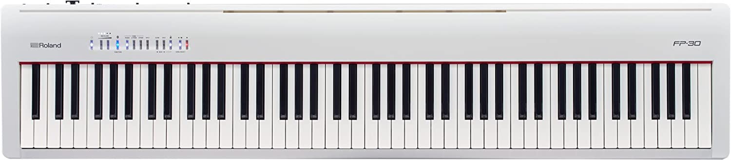 Roland 88-Note Portable Digital Piano, White (FP-30-WH)
