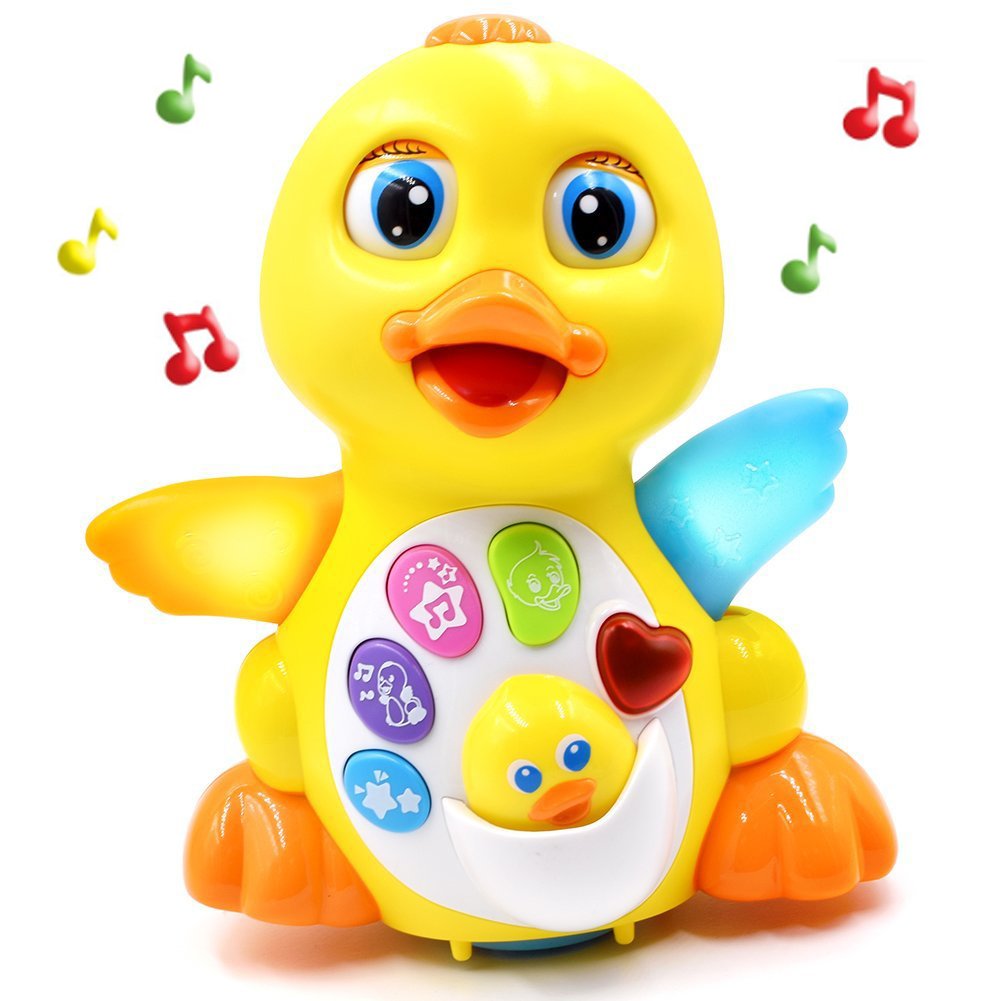 Fantastic Zone Light Up Dancing and Singing Musical Duck Toy - Infant, Baby and Toddler Musical and Educational Toy for Girls and Boys Kids or Toddlers