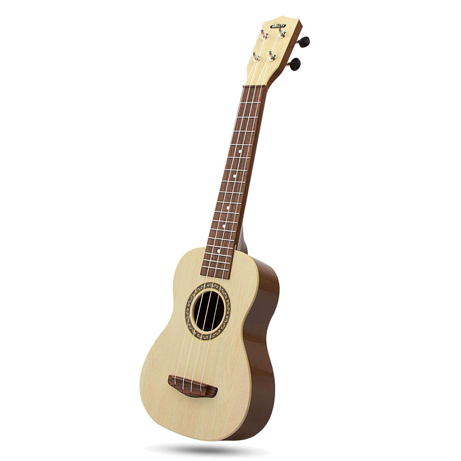 aPerfectLife Ukulele Guitar for Kids, 23 Inch Nylon-String Starter Classical Guitar for Beginner Children (Burlywood)