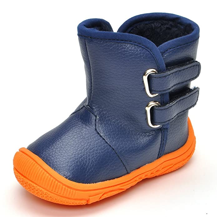 Toddler Boys Gilrs Rubber Sole Warm Winter Snow Boots