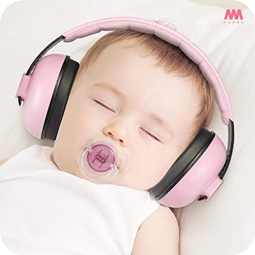 Baby Ear Protection Noise Cancelling Headphones for Babies and Toddlers - Mumba Baby Earmuffs - Ages 3-24+ Months - for Sleeping, Studying, Airplane, Concerts, Movie, Theater, Fireworks