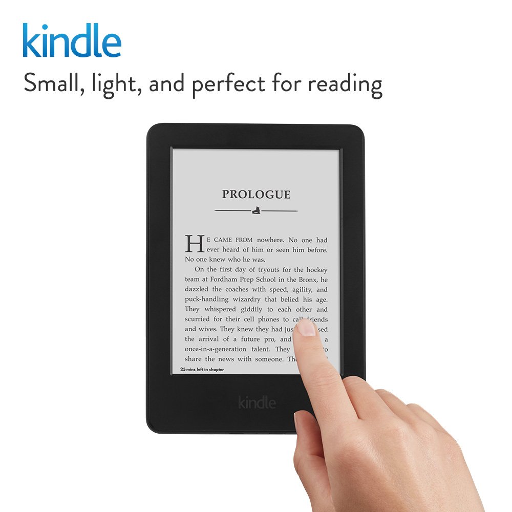 Kindle E-reader, 6" Glare-Free Touchscreen Display, Wi-Fi