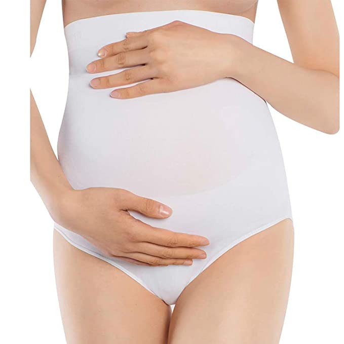 MD Womens Seamless Maternity Underwear Over Bump Briefs High Waist Pregnancy Panties