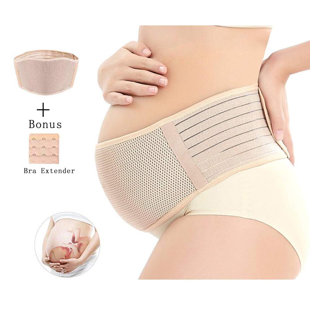 Maternity Belt, Pregnancy Support Belt, Back Support Protection- Breathable Belly Band That Provides Hip, Pelvic, Lumbar and Lower Back Pain Relief