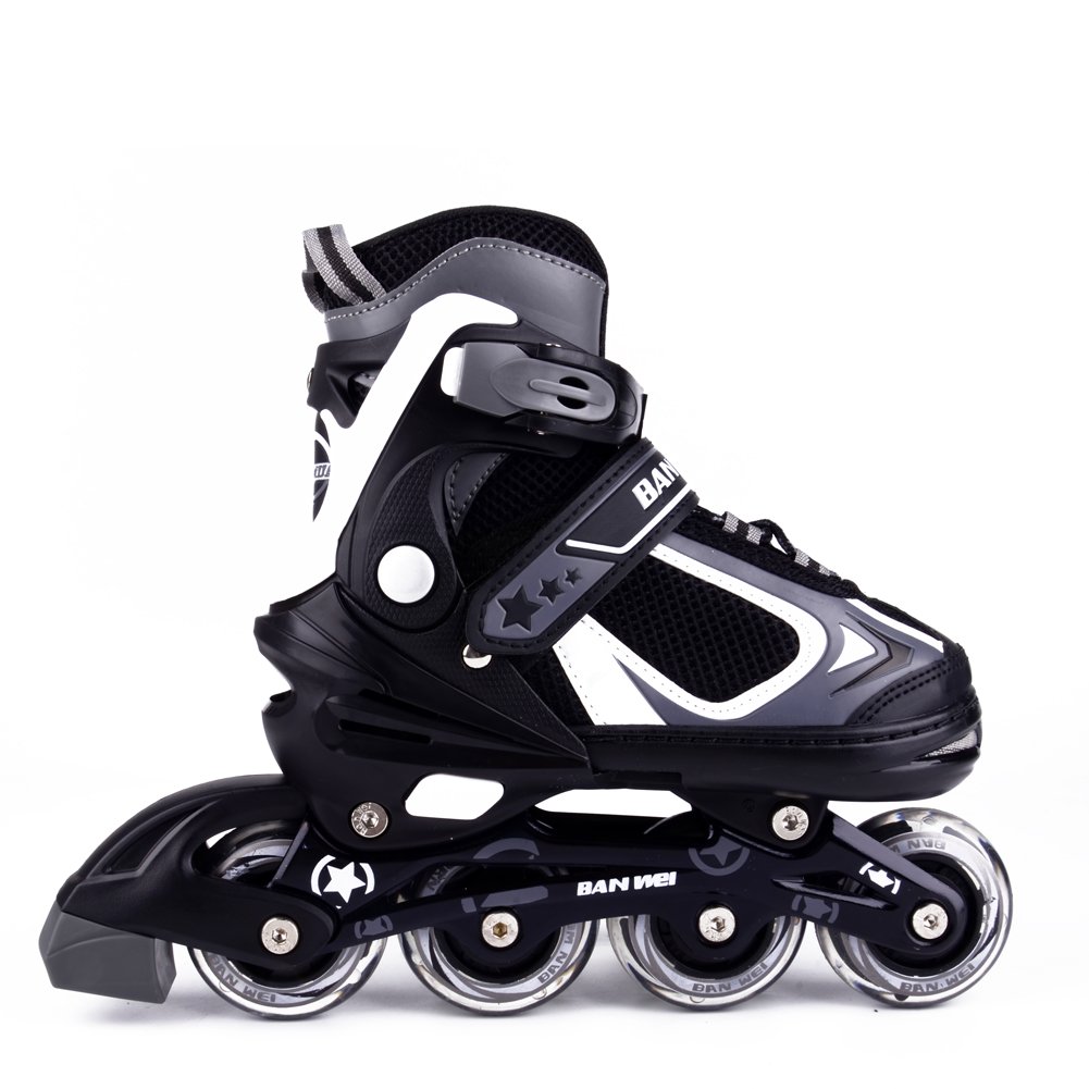 MammyGol Adjustable Inline Skates for Kids,Girls Boys with Light up Wheels