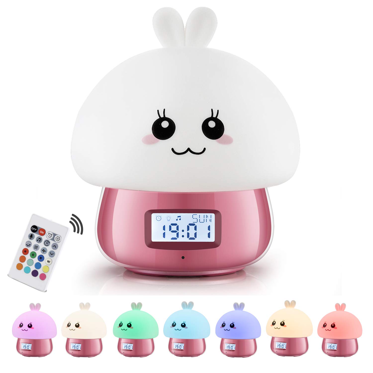 GoLine Kids Alarm Clock Girls, Light Clock Kids to Stay in Bed