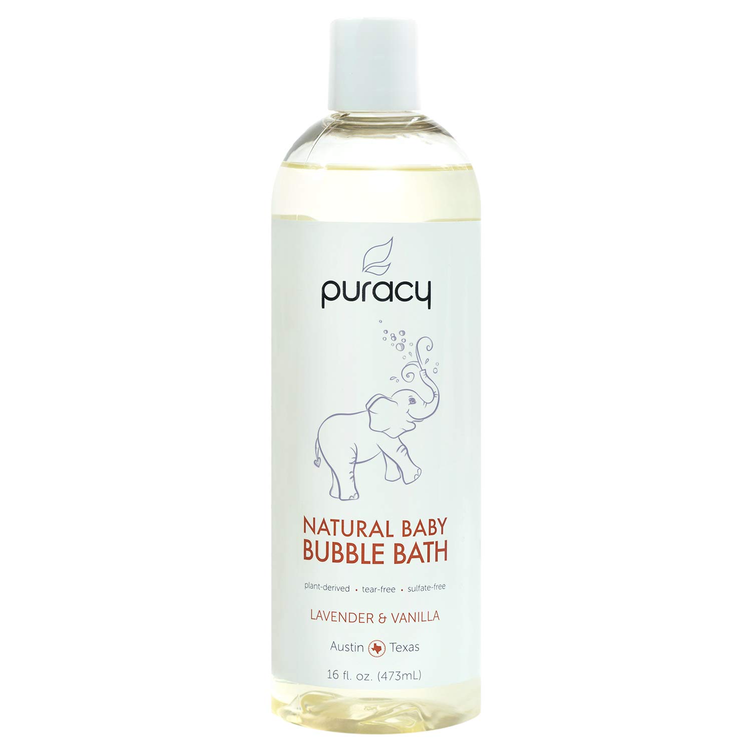Puracy Natural Baby Bubble Bath, Lavender & Vanilla, Tear-Free