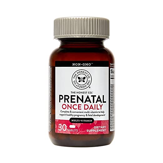 The Honest Company Prenatal Once Daily | Prenatal Vitamins | Non - GMO | Folic Acid, Vitamin A, Vitamin D & Vitamin E, Iron & Choline | 30 Count