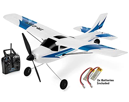 Top Race Remote Control Airplane, 3 Channel RC Airplane Aircraft Built in 6 Axis Gyro System Super Easy to Fly RTF (TR-C285)