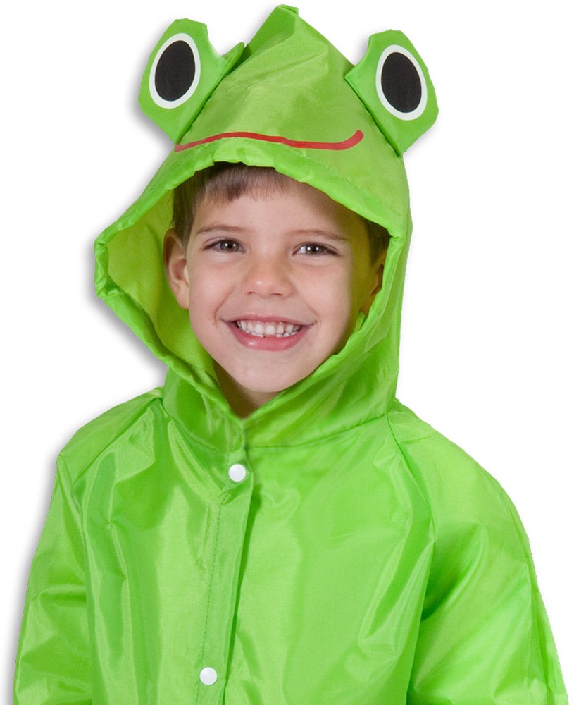 Cloudnine Children's Froggy Raincoat, for Ages 5-12 One Size fits All