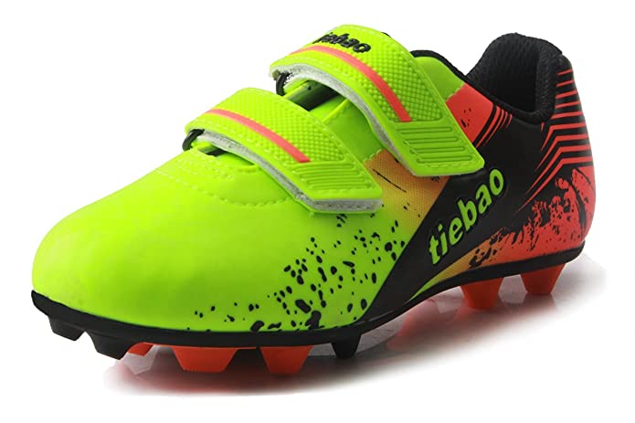 T&B Kids' Soccer Cleats Firm Ground Football Boots Outdoor Sports(Little Kid/Big Kid) No.76660A