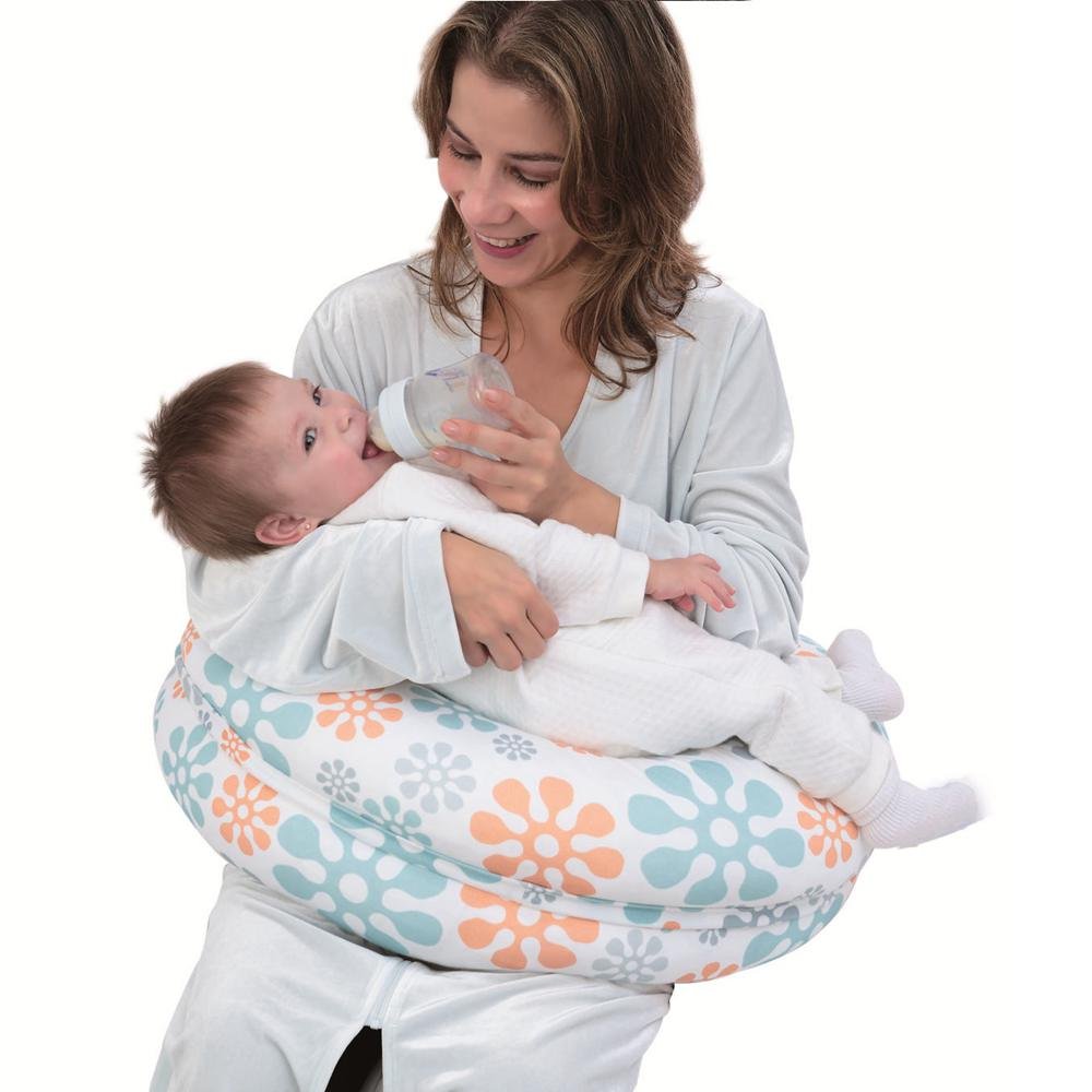 i-baby 4 in 1 Nursing Pillow Cotton Knitted Cover Breast Feeding Pillow Maternity Pregnancy Support Pillow Multi-Functional Baby Cushion