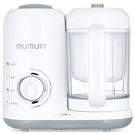 MUMUM Pro Baby Food Maker | 4-in-1 with Defroster, Steamer, Cooker & Blender