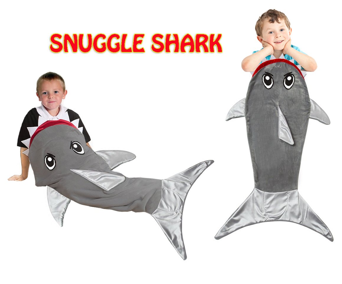 Shark Tail Blanket Sleeping Bag for Boys Girls and Kids Age 3-12 Years