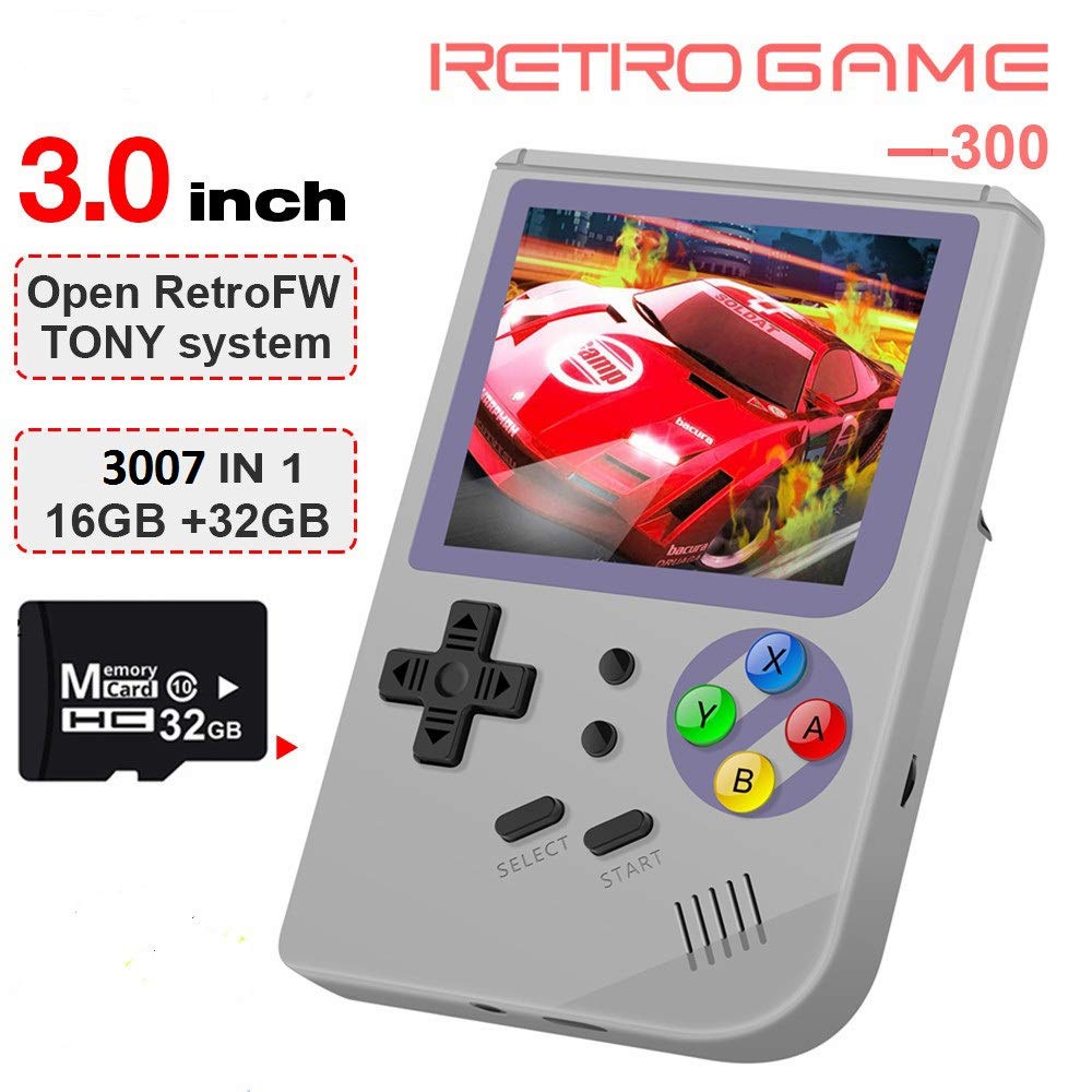 MJKJ Handheld Game Console ,RG300 Retro Game Console OpenDingux Tony System