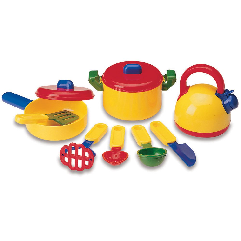 Learning Resources Pretend & Play Cooking Set, Play Food, Imaginative Play, 10 Pieces,