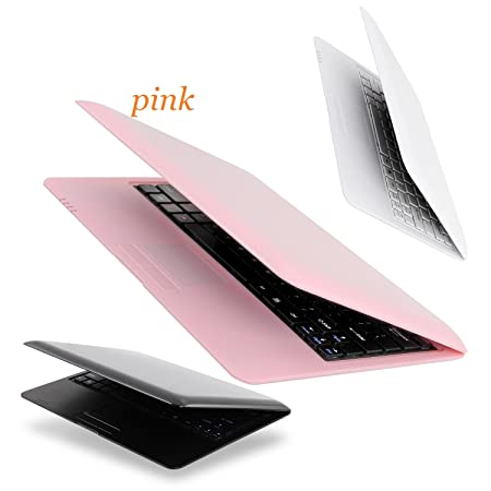 Goldengulf Latest 10 Inch Computer Laptop PC Android 6.0 Dual Core Notebook Netbook 8GB with Optical Mouse and Charger WiFi Built in Camera Netflix YouTube Google Player Flash Player (Pink)