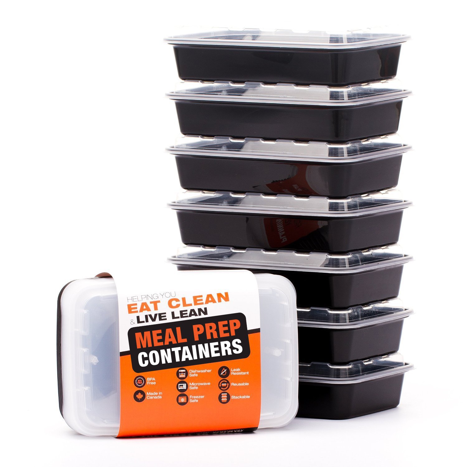 Evolutionize Healthy Meal Prep Containers - Certified BPA-free - Reusable, Washable, Microwavable Food Containers/Bento Box
