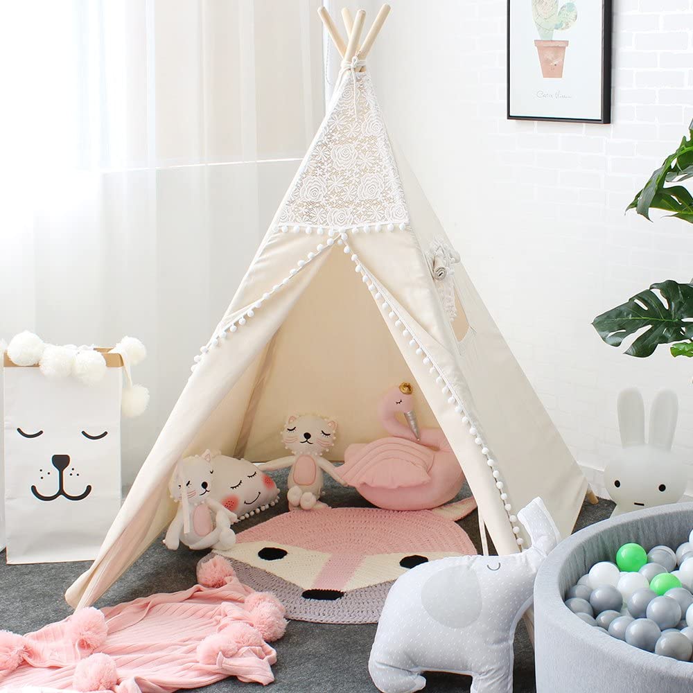 Lebze Kids Teepee Tent for Kids