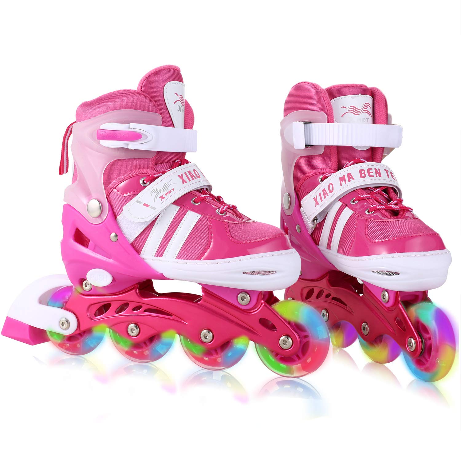 Dongchuan Inline Skates Women/Men Adjustable Size 5-8 Kid 12J-2/2-5 for Boys Girls Aggressive Roller Skates