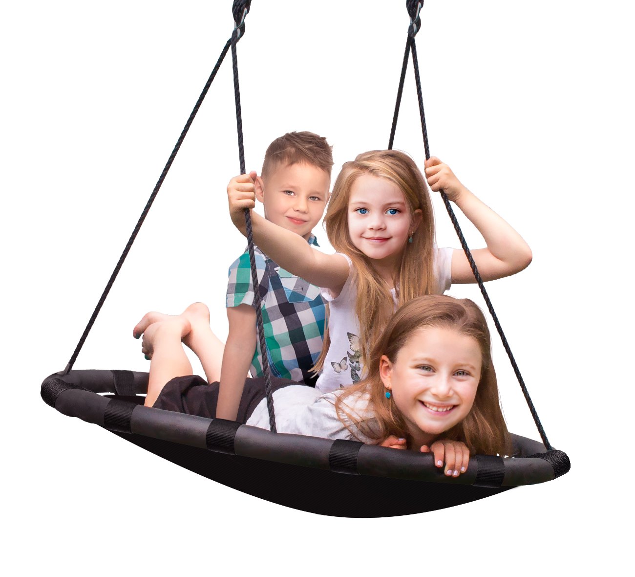 Sorbus Spinner Swing – Kids Indoor/Outdoor Round Mat Swing
