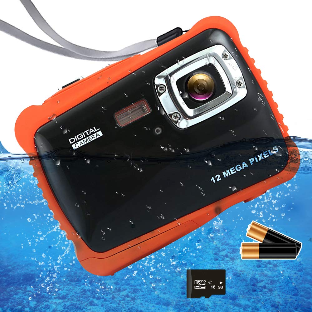 ISHARE Kids Camera, 12MP 1080P Waterproof Digital Camera