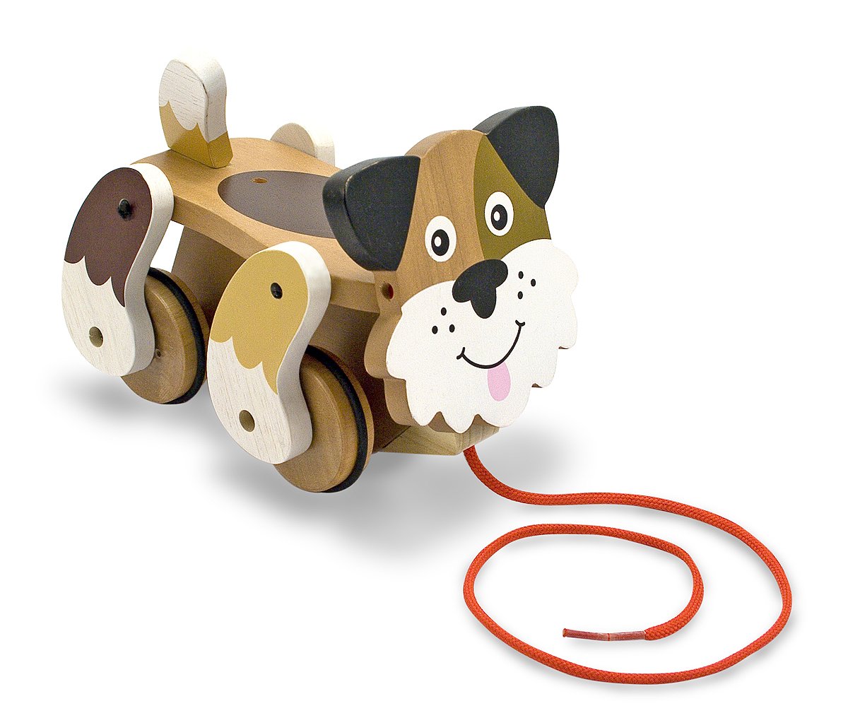 Melissa & Doug Playful Puppy Wooden Pull Toy for Beginner Walkers