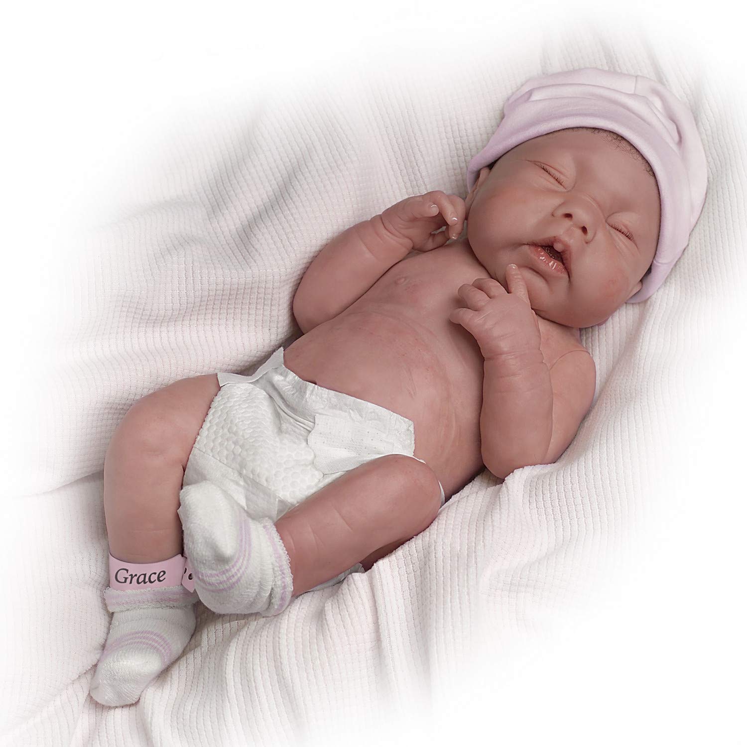 May God Bless You, Little Grace Anatomically Correct So Truly Real Lifelike, Realistic Newborn Baby Doll 15.5-inches by The Ashton-Drake Galleries