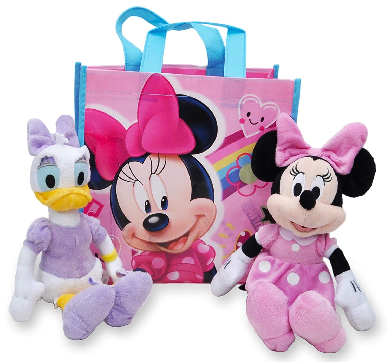 Disney 10" Plush Minnie Mouse & Daisy Duck 2-Pack in Gift Bag