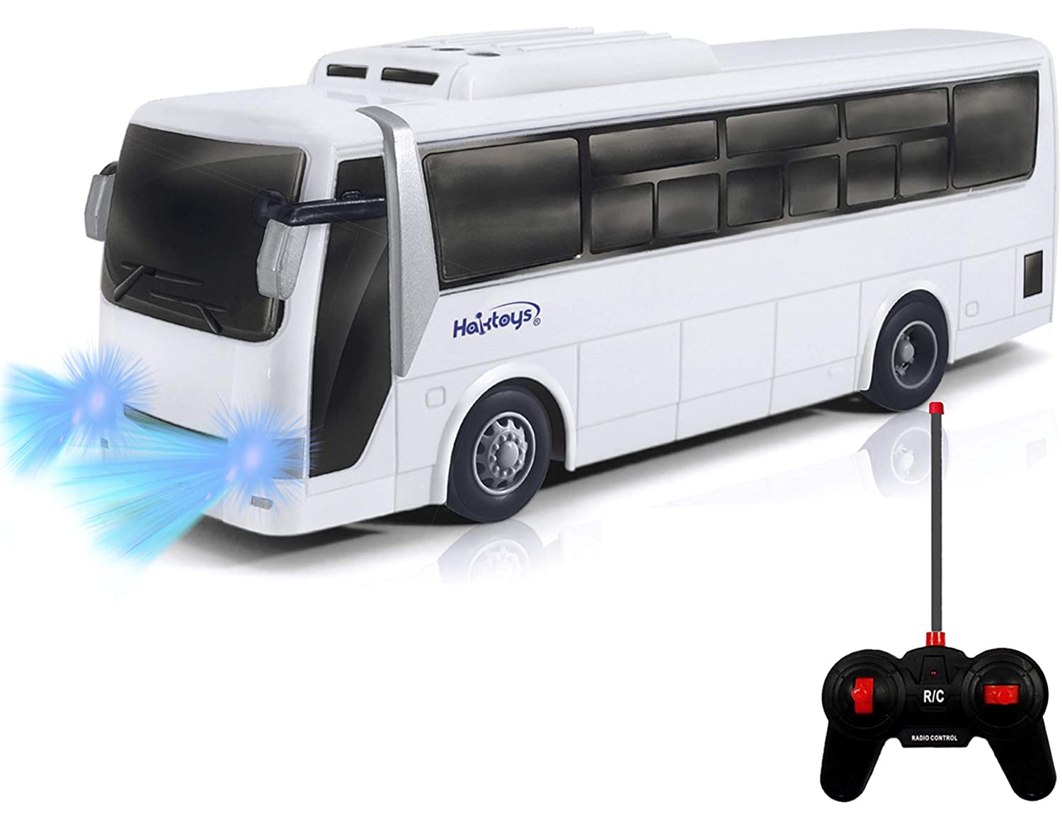 6 Best RC Buses Reviews in 2024 3 HAK125 Remote Control Passenger Bus Model Car Toy