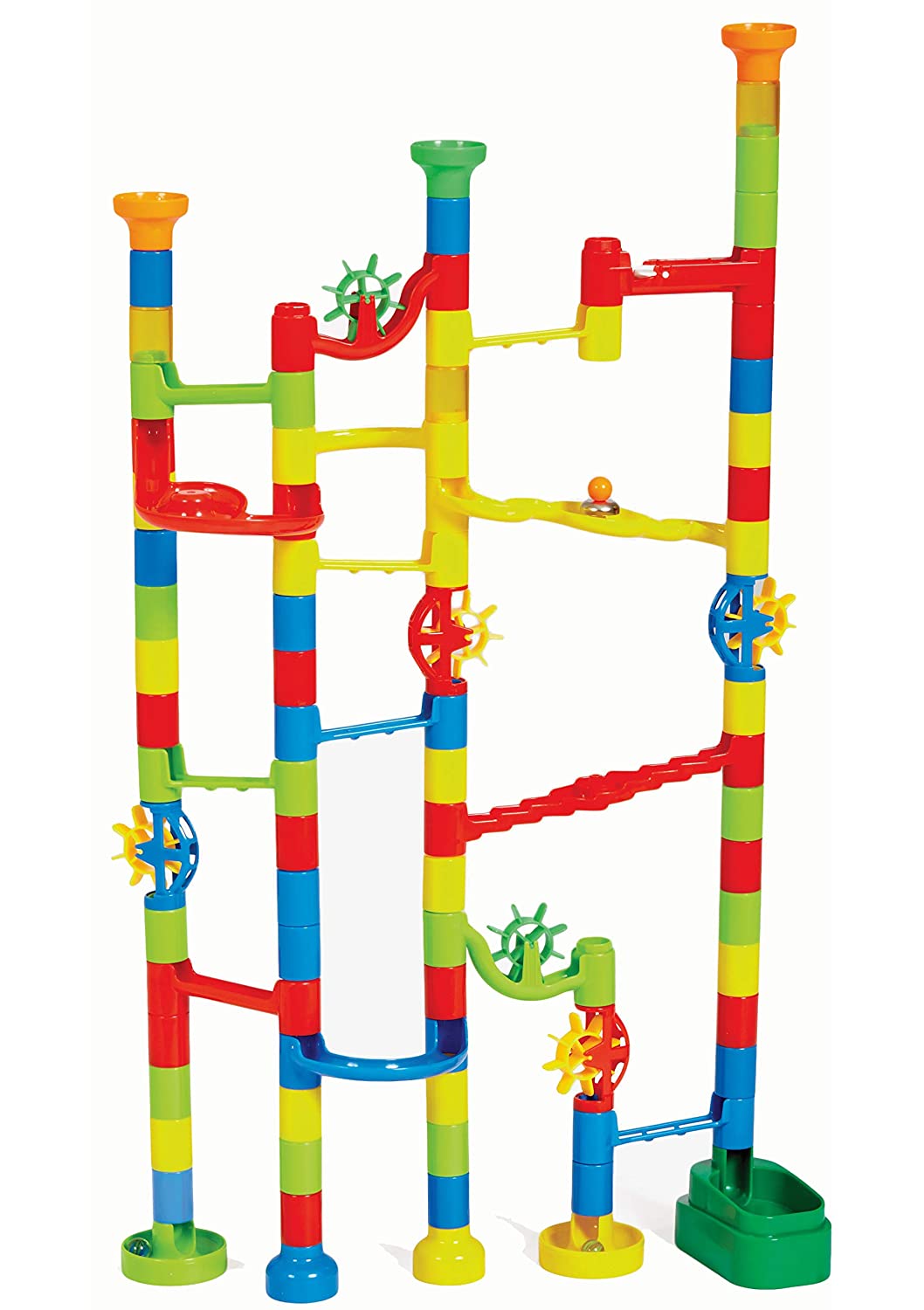 Edushape Marbulous Marble Run, 100 Piece Set, Multicolor