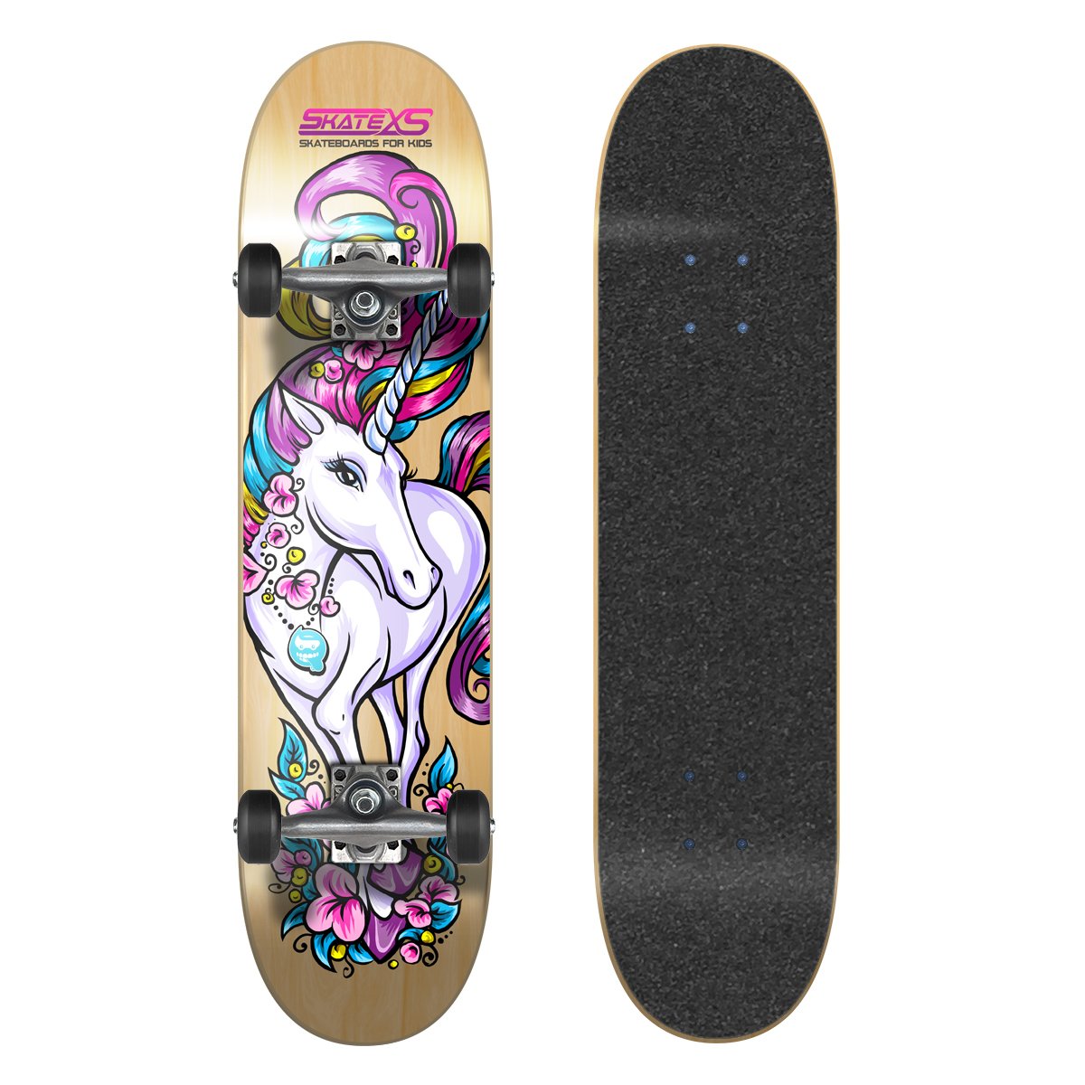 SkateXS Beginner Unicorn Girls Skateboard