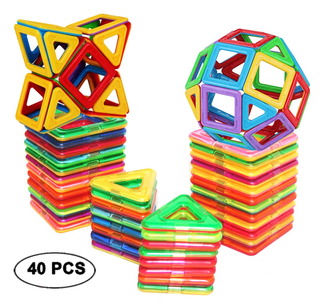 11 Best Magnetic Toys For Kids Reviews in 2024 2 DreambuilderToy Magnetic Tiles Building Blocks Toys