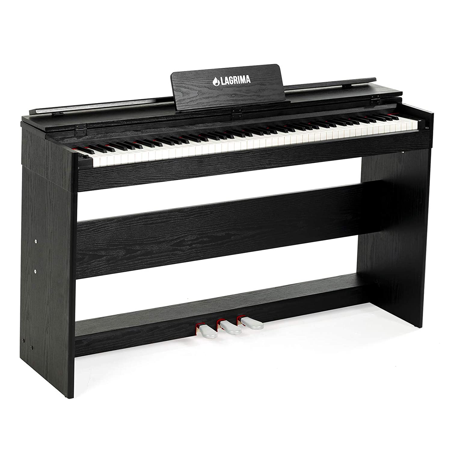 LAGRIMA 88 Weighted Key Digital Piano, USB/MIDI/Headphone/Mic/Audio Output Feature